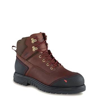 Red Wing Brnr XP 6-inch Soft Toe - Hnede Nepremokave Topanky Panske, RW124SK